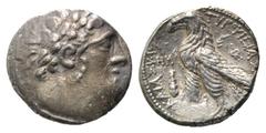 PHOENIKIEN/Tyros, AR Tetradr., BMC 26.243.140 AR Tetradrachme, HM =79/8 v.Chr. Belorb. Kopf des Melqarth. Rs.Adler auf Schiffsheck. 14,33g. ss
