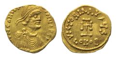 BYZANZ, Constantin IV., AV Tremissis, Sear 1162 AV Tremissis, CONOB =Constantinopel. Diad. Büste r. Rs.Kreuz. 1,45g. GOLD, ss+