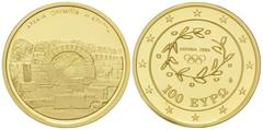 *GRIECHENLAND, Republik, seit 1973, 100 Euro 2003. Olympiade Athen 2004. Kryptha d. Olympioniken. 10g. KM 195. GOLD, PP