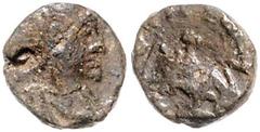 ROMAN COINS RÖMISCHES REICH, Avitus, 455-456, AE 1/2 Centenionalis, Rom. Diad. Büste. Rs.Victoria mit Kranz und Palme, i.F.S. 1,09g. RIC 2413, (R5),