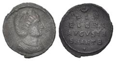 ROMAN COINS RÖMISCHES REICH, Helena, Gemahlin des Constantius I., +329, AE Follis, SMANTB* =Antiochia. Diadem. und drap. Büste n.r. Rs.FL HELENA AVGVSTA in 3 Zeilen. 1,67g. RIC 61; Kampm.139.3 selten,