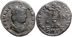 ROMAN COINS RÖMISCHES REICH, Galeria Valeria, Gemahlin des Galerius, +311, AE Follis, * A .SM.TS. =Thessalonica. Drap. Büste r. Rs.Venus mit Apfel. 5,32g. Sear 3730; RIC 36 ss/vz