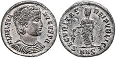 ROMAN COINS RÖMISCHES REICH, Helena, Gemahlin des Constantius I., +329, AE Follis (325-326), MNS =Nicomedia. Drap. Büste mit Diadem r., FL HELENA AVGVSTA. Rs.Securitas stehend n.l., SECVRITAS REI PVBL