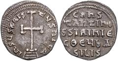 BYZANTINE COINS BYZANTINISCHES REICH, Constantin VI. und Irene, 780-797, AR Miliaresion, Konstantinopel. Krückenkreuz auf 3 Stufen. Rs.5 Zeilen Schrift. 1,88g. Sear 1595; Sommer 25.4