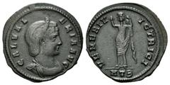 ROMAN COINS RÖMISCHES REICH, Galeria Valeria, Gemahlin des Galerius, +311, AE Follis, HTB= Heraklea. Drap. Büste r. Rs.Venus mit Apfel l. stehend. 5,37g. RIC 43