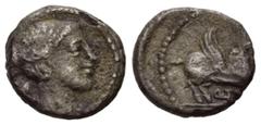 ROMAN COINS RÖMISCHE REPUBLIK, Q. Titius, 90 v.Chr., AR Quinar. Büste der Viktoria r. Rs.Pegasus r., Q TITI. 1,62g. Alb.1182; Craw.341/3