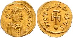 BYZANTINE COINS BYZANTINISCHES REICH, Constantin IV., 668-685, AV Semissis, Constantinopel. Diad. Büste r. Rs.Kreuz auf Globus. 2,14g. GOLD, ss Sommer 13.10