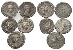 ROMAN COINS RÖMISCHES REICH, Julia Soaemias, Mutter des Elagabal, +222, AR Denar, Rom. Drap. Büste r. Rs.Venus l. stehend, VENVS CAELESTIS. (ss) 2,87g. DAZU:JULIA MAESA, +226, AR Denar. Rs.Pudicitia l
