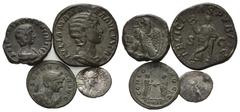 ROMAN COINS RÖMISCHES REICH, Julia Mamaea, Mutter des Severus Alexander, +235, AE Sesterz, Rom. Diad. Büste r. Rs.Felicitas l. stehend, FELICITAS PVBLICA. (ss) 19,95g. DAZU:SEVERINA, +275, AE Antonini