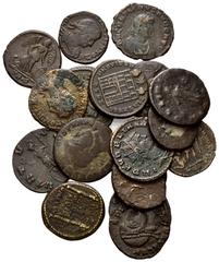 ROMAN COINS RÖMISCHES REICH, Probus, 276-282, AE Antoninian. Gep. Büste m. Strahlenkr. r. Rs.Minerva l., COMITI PROBI AVG.3,61g. DAZU:16 weitere röm. AE-Kleinmünzen, darunter: AURELIANUS, AE Ant. Rs.G