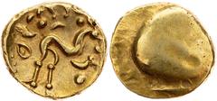 Gold - Celtic Ambiani, Stater 60-50 BCAmbiani, Stater 60-50 BC, 6,303 g, Au, beautiful quality, min. toned; EF+ Grade: EF+