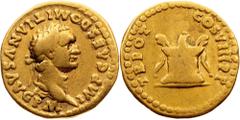Gold - Ancient Domitianus, Aureus 81-96, RomeDomitianus, Aureus 81-96, Rome, 6,42 g, Gold, RIC II² 93, Calicó 930, Slightly reduced edge; VF/aVF Grade: VF/aVF