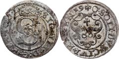 Poland Poland, Solidus 1590, RigaDuchy of Livonia, Sigismund III Vasa, Solidus 1590, Riga, 1,046 g, Billon, flan defects, toned, mint luster; EF+ Grade: EF+