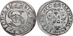 Poland Poland, Solidus 1600, RigaDuchy of Livonia, Sigismund III Vasa, Solidus 1600, Riga, 1,064 g, Billon, mint luster, toned; EF Grade: EF
