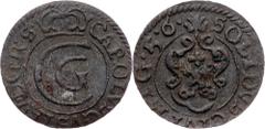Poland Poland, Solidus 1656, RigaDuchy of Livonia, Carl X Gustav, Solidus 1656, Riga, 0,496 g, Billon, toned; aEF Grade: aEF