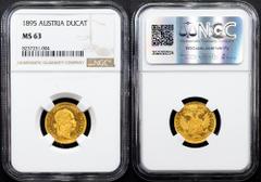 Gold - Habsburg Franz Joseph I., 1 Dukat 1895, ViennaCategory: Gold - Habsburg Country/Region: Austria Ruler/Area: Franz Joseph I. Denomination: 1 Dukat Year: 1895 Mint: Vienna Weight: 3,49 g Material