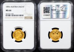 Gold - Habsburg Franz Joseph I., 1 Dukat 1896, ViennaCategory: Gold - Habsburg Country/Region: Austria Ruler/Area: Franz Joseph I. Denomination: 1 Dukat Year: 1896 Mint: Vienna Weight: 3,49 g Material