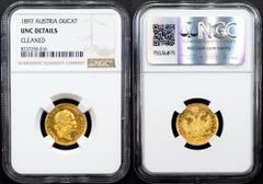 Gold - Habsburg Franz Joseph I., 1 Dukat 1897, ViennaCategory: Gold - Habsburg Country/Region: Austria Ruler/Area: Franz Joseph I. Denomination: 1 Dukat Year: 1897 Mint: Vienna Weight: 3,49 g Material