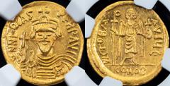 Byzantine Empire Phocas, AV Solidus 602-610Category: Byzantine Empire Country/Region: Byzantine Empire Ruler/Area: Phocas Denomination: AV Solidus Year: 602-610 Weight: 4,4 g Material: Gold NGC/PCGS: 