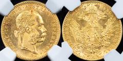 Habsburg Franz Joseph I., 1 Dukat 1897, ViennaCategory: Habsburg Ruler/Area: Franz Joseph I. Denomination: 1 Dukat Year: 1897 Mint: Vienna Weight: 3,491 g Material: Gold Purity: 986/1000 Reference: KM