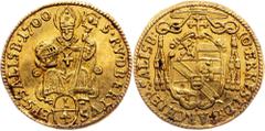 Gold - Salzburg Salzburg, 1/4 Dukat 1700, SalzburgCategory: Gold - Salzburg Country/Region: Salzburg Ruler/Area: Johann Ernst von Thun Denomination: 1/4 Dukat Year: 1700 Mint: Salzburg Weight: 0,862 g