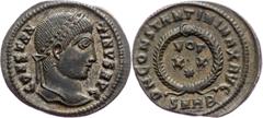 Ancient, Constantine I., Nummus R/VOTAncient, Constantine I., Nummus R/VOT, XX Heraclee, 2,76g | Very nice quality; EF+ Grade: EF+