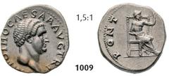 ROMAN IMPERIAL COINAGE -... Otho 69 A.D. Denarius (3,21g), 69 A.D. Av. IMP OTHO CAESAR IMP Bare head of Otho right / Rv. PONT – [MAX] Jupiter half-draped seated right on throne, right hand holding thu