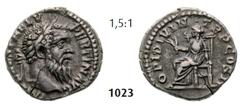 ROMAN IMPERIAL COINAGE -... Pertinax 193 A.D. Denarius (3,02g), 193 A.D. Av. IMP CAES P HELV – PERTIN AVG Laureate head of Pertinax right / Rv. OPI DIVIN – TR P COS II Ops seated left, holding two cor