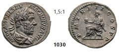 ROMAN IMPERIAL COINAGE -... Macrinus 217-218 Denarius (3,71g), 217-218. Av. IMP C M OPEL SEV – MACRINVS AVG Laureate, draped and cuirassed bust of Macrinus right / Rv. P M TR P II COS P P Macrinus sea