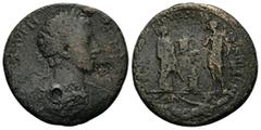 Roman Provincial Lesbos, Koinon of Lesbos. Commodus, AD 177-192. AE. 19.33 g. 34.06 mm. Obv: [ΑVΤ Κ Μ] ΑVΡΗ ΚOΜOΔOC. Laureate-headed bust of Commodus, wearing cuirass and paludamentum, right. Rev: […]
