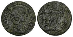 Roman Provincial Phrygia, Laodicea ad Lycum. Julia Domna. AD 210–211. AE. 5.51 g. 22.60 mm. Dated local year 88. Obv: IOYΛIA ΔOMNA CEB. Draped bust of Domna, r. Rev: ΛAOΔI NEΩKO TO (ligate) ΠH. Zeus A