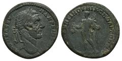 Roman Provincial Moesia Inferior, Nicopolis ad Istrum. Macrinus, AD 217-218. AE. 10.20 g. 26.43 mm. Obv: AVT KM OΠEΛ CEV MAKPEINOC. Laureate, draped and cuirassed bust of Macrinus, right. Rev: VΠ CTA 