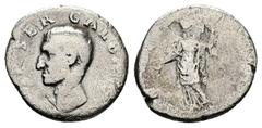 Roman Imperial Galba, AD 68-69. AR, Denarius. 2.52 g. 18.50 mm. Obv: [IMP] SER GALBA […]. Head of Galba, left. Rev: Livia (?), draped, standing left, holding patera in right and sceptre in left. Ref: 