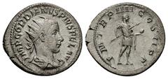 Roman Imperial Gordian III, AD 238-244. AR, Antoninianus. 3.44 g. 23.68 mm. Rome. Obv: IMP GORDIANVS PIVS FEL AVG. Bust of Gordian III, radiate, draped, cuirassed, right. Rev: P M TR P IIII COS II P P