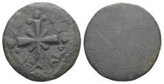 Seal & Weight & Token Byzantine coin weight. 1 Nomisma = 1 Solidus. A circular coin weight for a solidus made from a follis. Weight: 3.85 g. Diameter: 20.12 mm.