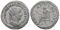 Roman Imperial Gordian III. AD. 238-244. AR Antoninianus. 3.87 g. - 22.25 mm. Rome, struck 241-243 AD. Obv.: IMP GORDIANVS PIVS FEL AVG. Bust of Gordian III. radiate, draped, cuirassed, right. Rev.: P