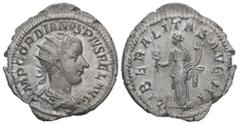 Roman Imperial Gordian III. AD. 238-244. AR Antoninianus. 4.26 g. - 24.11 mm. Rome, struck 240 AD. Obv.: IMP GORDIANVS PIVS FEL AVG. Bust of Gordian III. radiate, draped, cuirassed, right. Rev.: LIBER
