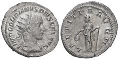 Roman Imperial Gordian III. AD. 238-244. AR Antoninianus. 4.31 g. - 23.59 mm. Rome, struck 241-243 AD. Obv.: IMP GORDIANVS PIVS FEL AVG. Bust of Gordian III. radiate, draped, cuirassed, right. Rev.: L
