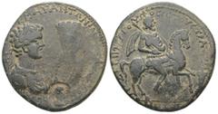 Roman Provincial Caria, Stratonicaea. Caracalla, with Geta as Caesar, AD 198-217. AE. 23.96 g. 37.09 mm. Zosimos II, grandson of Posittos prytanis. Obv: ΑΥ Κ Μ ΑΥ ΑΝΤΩΝΙΝ[ΟϹ Ϲ Λ ϹΕ ΓΕΤΑϹ Κ]. Draped an