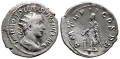 Roman Imperial Roman Imperial Gordian III (238-244 AD). Rome AR antoninianus (21.3mm 4.17g) Obv: IMP GORDIANVS PIVS FEL AVG, radiate, draped and cuirassed bust of Gordian right, seen from behind Rev: 