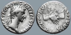Roman Imperial Nerva (96-98 AD). Rome AR Denarius (16.7mm 3.11g) Obv: IMP NERVA CAES AVG P M TR P COS III P P. Laureate head of Nerva right Rev: CONCORDIA EXERCITVM. Clasped hands. RIC 14; BMC 25; RSC