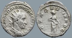Roman Imperial Trajan Decius (249-251 AD). Rome AR Antoninianus (22mm 3.37g) Obv: IMP C M Q TRAIANVS DECIVS AVG. Bust of Trajan Decius, radiate, draped, cuirassed, right. Rev: ABVNDANTIA AVG. Abundant