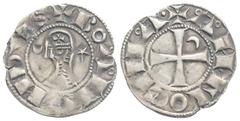 Medieval Medieval Crusaders, Antioch, Bohémond III (1163-1201 AD) AR Denier (18,1 mm, 0.89 g)