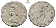 Roman Imperial Coins Salonina. Augusta, A.D. 254-268. AR antoninianus Antioch mint, struck A.D. 267. SALONINA AVG, diademed and draped bust right, wearing stephane, set on crescent / VENVS AVG, 3,02g 