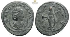Roman Imperial Coins Salonina. Augusta, A.D. 254-268. AR antoninianu….. Antioch mint, struck A.D. 267. SALONINA AVG, diademed and draped bust right, wearing stephane, set on crescent / VENVS AVG, 2,98
