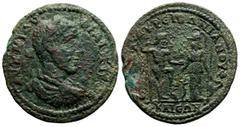 Roman Provincial PHOKAIA. Philip Arabs, 244 - 249 AD AE (24 g. 37,8 mm.), Obv. armored bust with laurel wreath and paludamentum r. Rev.: Poseidon stands with a trident to the right, his left foot supp