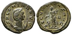 ROMAN IMPERIAL Roman Imperial Coins SALONINA (Augusta, 254-268). Antoninianus. Rome. Obv: SALONINA AVG. Diademed and draped bust right, set on crescent. Rev: VENVS GENETRIX / VI. Venus standing left, 