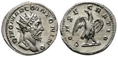 ROMAN IMPERIAL Consecration coins of Trajan Decius, 249 – 251. 3,34 g - 20,94 mm Consecration issue of Marcus Aurelius. Antoninianus 250-251, AR DIVO MARCO ANTONINO Radiate head of Divus Marcus Aureli