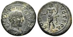ROMAN PROVINCIAL COINS Troas. Alexandreia. Trebonianus Gallus AD 251-253. Æ. IMP VIB TRIB GALLVS AVG, laureate, draped, and cuirassed bust right / COL AVG TROAD, Genius standing left, holding cornucop