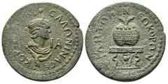 Roman Provincial Coins PAMPHYLIA. Side. Salonina (Augusta, 254-268).AE. Obv : ΚΟΡΝΗΛΙΑ ϹΑΛΩΝΙΝΑ ϹΕ, ΙΑ. diademed and draped bust of Salonina, right; below, eagle right with wings spread. Rev : ϹΙΔΗΤΩΝ